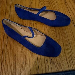 Madewell Royal Blue Suede Flats
